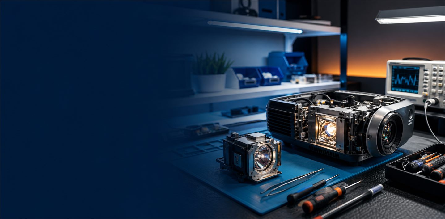 Projector lamp replacement and brightness repair in Goa